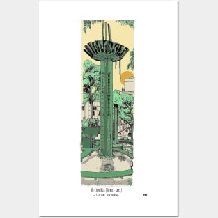 Turtle Lake Saigon Vietnam Illustration Posters and Art